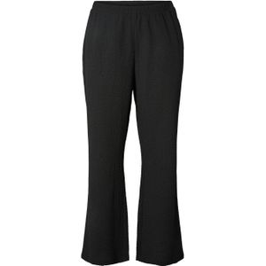 PIECES - Curve - Wide Leg Broek - Zwart - Regular Waist