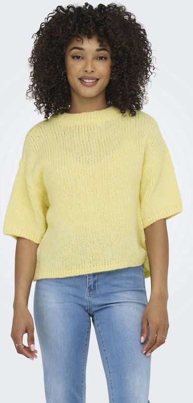 JDY - Gebreide T-shirt - O-hals - 3/4 Mouwen - Knit Fit