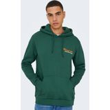 Only & Sons - ONSCERES KENNY - Sweatshirt - Smaragd - Met Capuchon