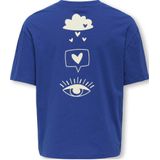 KIDS ONLY GIRL - T-shirt - Blauw - Katoen