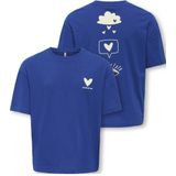KIDS ONLY GIRL - T-shirt - Blauw - Katoen