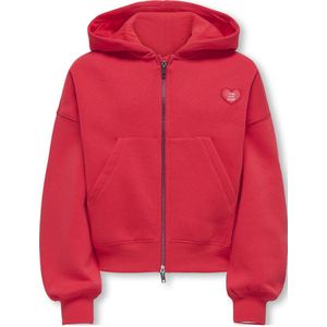 KIDS ONLY GIRL - Vest - Zacht Sweatmateriaal - Met Capuchon - Lange Mouwen - Ritssluiting