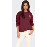 JDY pullover donkerrood