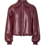 Pclara - Gecoat Bomberjack - Korte Mouwen - Waterbestendig - Polyester Voering