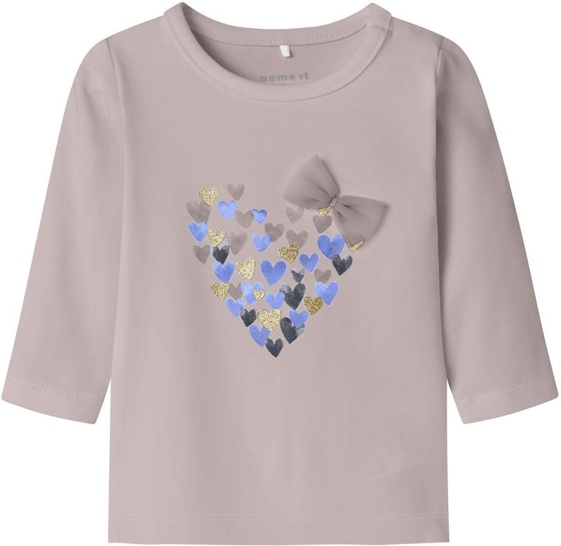 NAME IT - NBFNIVA - Shirt - Blauw - Lange Mouw - Motiefprint