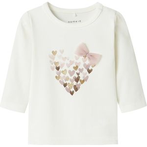 NAME IT - Longsleeve - Zacht Stretchkatoen - Ronde Hals - Drukknoopjes