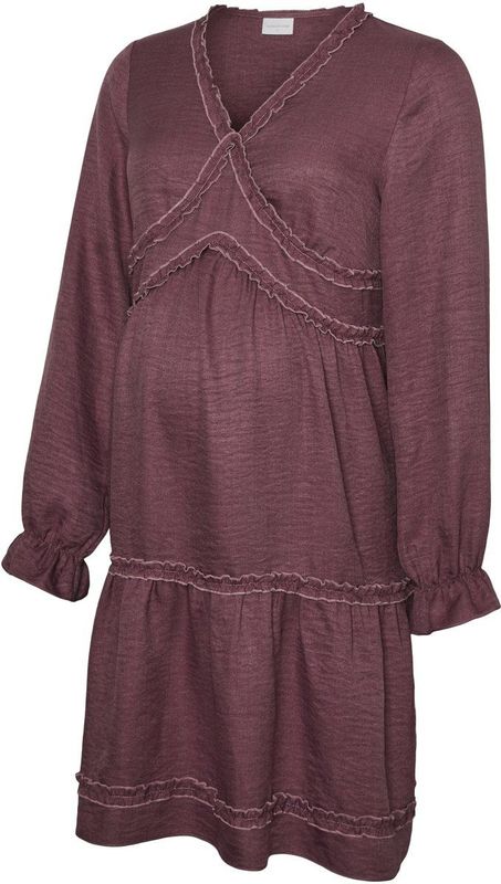Mlada - Zwangerschapsjurk - V-Hals - Lange Mouwen - Regular Fit