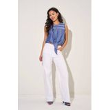 Jacqueline de Yong - Top - Blue Denim - 100% Katoen