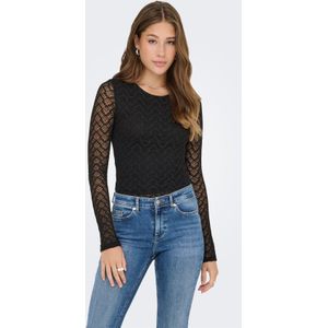 Onlangila - Top - Katoen - O-Hals - Lange Mouwen - Regular Fit