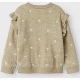 NAME IT MINI - Trui - Zacht - Lange Mouwen - Ronde Hals - Ruches op de Schouders