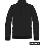 JACK & JONES - Trui - Katoen - Met Col en Korte Rits