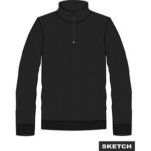 JACK & JONES - Trui - Katoen - Met Col en Korte Rits