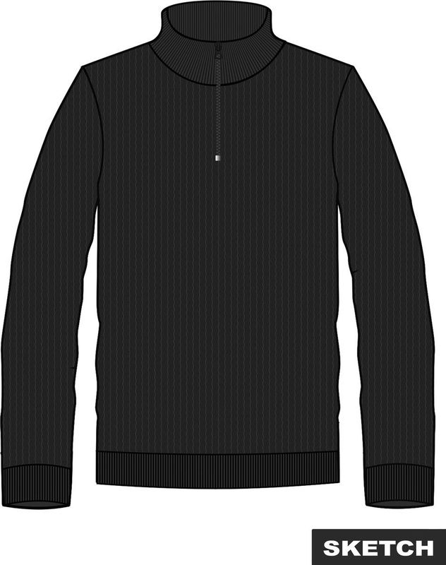 JACK & JONES - Trui - Katoen - Met Col en Korte Rits