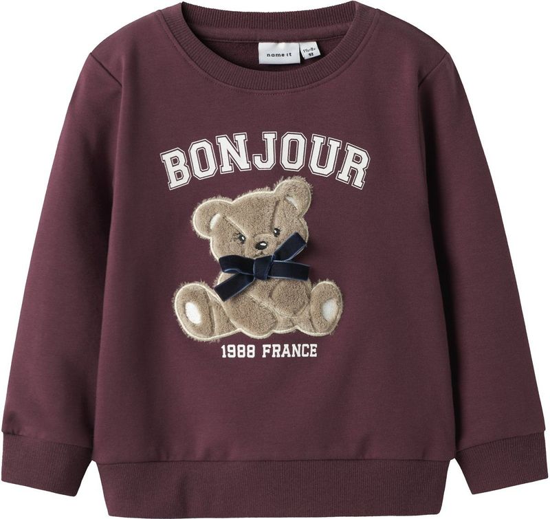 Sweatshirt - Regular Fit - Geborstelde Sweatstof - Lange Mouwen - Ronde Hals