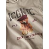 Hoodie - Regular Fit - Sweatshirt - Met Fotoprint - Lange Mouwen - Glitter Detail