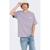 Onsfrank - T-shirts - Katoen - Korte Mouwen - Relaxed Fit - Bedrukt Detail