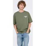 Onsnathan - T-shirts - Katoen - Korte Mouwen - Relaxed Fit - Bedrukt Detail