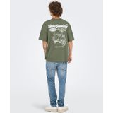 Onsnathan - T-shirts - Katoen - Korte Mouwen - Relaxed Fit - Bedrukt Detail