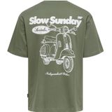 Onsnathan - T-shirts - Katoen - Korte Mouwen - Relaxed Fit - Bedrukt Detail