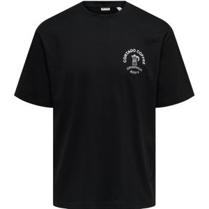 Onsnathan - T-shirts - Katoen - Korte Mouwen - Relaxed Fit - Bedrukt Detail