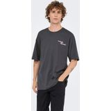 Onsnathan - T-shirts - Katoen - Korte Mouwen - Relaxed Fit - Bedrukt Detail