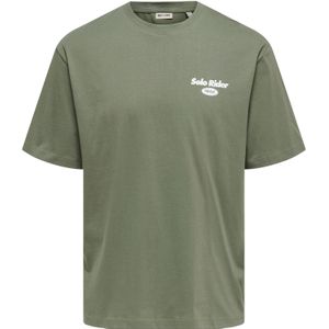 Onsnathan - T-shirts - Katoen - Korte Mouwen - Relaxed Fit - Bedrukt Detail