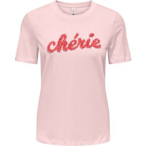 Only - T-shirt - Candy Pink - 100% Biologisch Katoen - Regular Fit