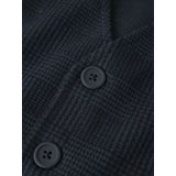 NAME IT MINI gilet met ruitdessin donkerblauw