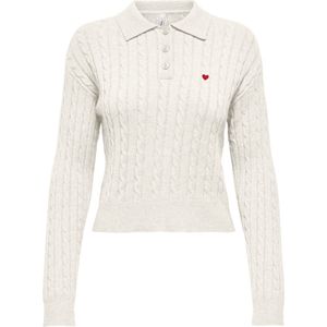 Only Onlkatia ls cable polo cc knt off-white
