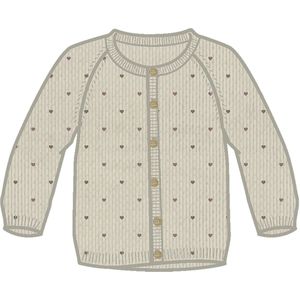 Biologisch Katoen - Gebreide Cardigan - Lange Mouwen - Ronde Hals