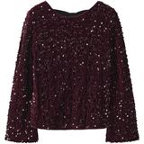 Blouse - Geweven Stof - Strik - Lange Mouwen - Regular Fit