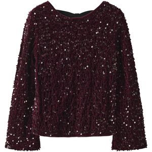 Blouse - Geweven Stof - Strik - Lange Mouwen - Regular Fit