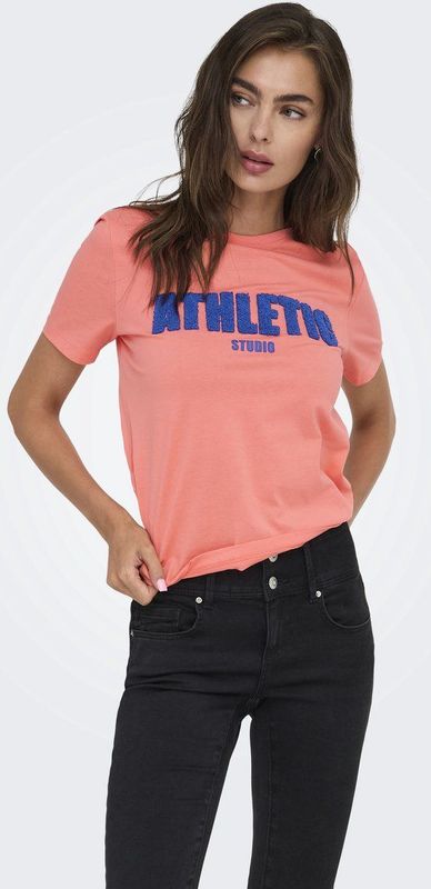 ONLY - T-shirt - Katoen - Ronde Hals - Regular Fit