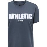 Only - Onltes Life Reg SS Top - T-shirt - Navy - Biologisch Katoen