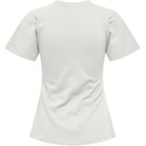 Only - Onlmarie Life Ruching Top - T-shirt - Cloud Dancer