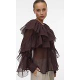 Vmsabrina - Blouse - Lange Mouwen - Ruches - Regular Fit