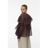 Vmsabrina - Blouse - Lange Mouwen - Ruches - Regular Fit