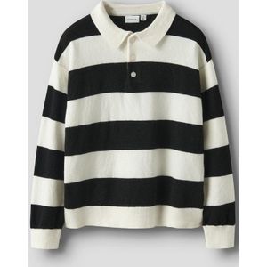 Gestreept - Gebreide Trui - Polo - Lange Mouwen - Loose Fit