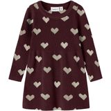 Gebreid Jurk - Knielengte - Lange Mouwen - Regular Fit