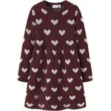 Gebreid Jurk - Knielengte - Lange Mouwen - Regular Fit