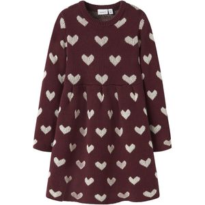 Gebreid Jurk - Knielengte - Lange Mouwen - Regular Fit