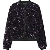 Pailletten - Bomberjack - Hoge Hals - Lange Mouwen