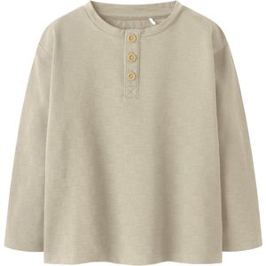 NAME IT - MINI - Poloshirt - Lichtbruin - Lange Mouwen