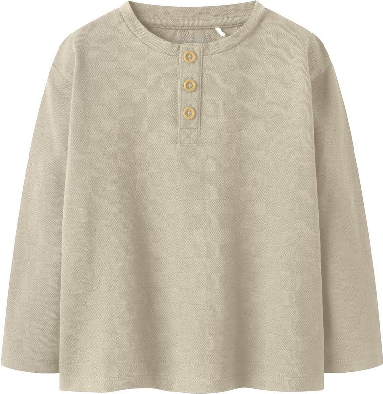 NAME IT - MINI - Poloshirt - Lichtbruin - Lange Mouwen