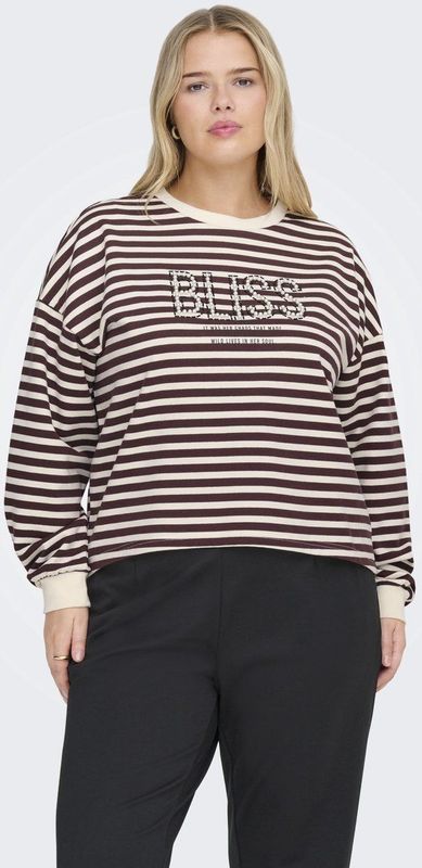 ONLY CARMAKOMA - CARLIZA PEARL PRINT BOX SWT JRS - Dames - Sweaters