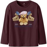 NAME IT - NKFRYCCAS - Shirt - Sand - Indigo - Bourgogne - Lange Mouwen