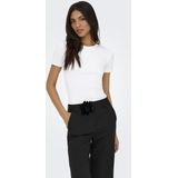 Only - Onlval Life O-neck Top - T-shirt - Bright White - Dames
