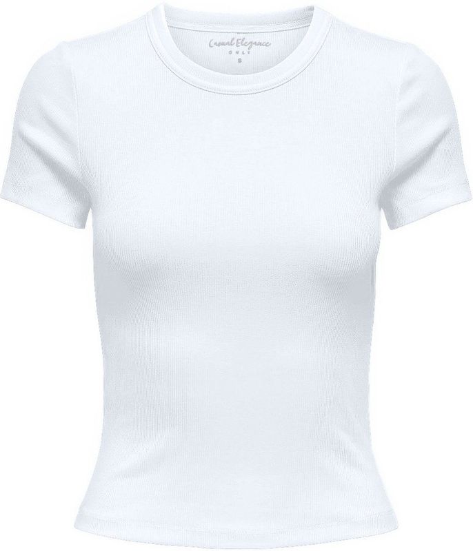 Only - Onlval Life O-neck Top - T-shirt - Bright White - Dames