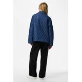 Pieces - Pcaura Short Quilt Jacket - Medium Blue Denim - Dames Jas