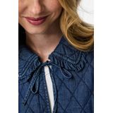 Pieces - Pcaura Short Quilt Jacket - Medium Blue Denim - Dames Jas